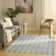 Capodilupo Blue Modern Indoor Rug