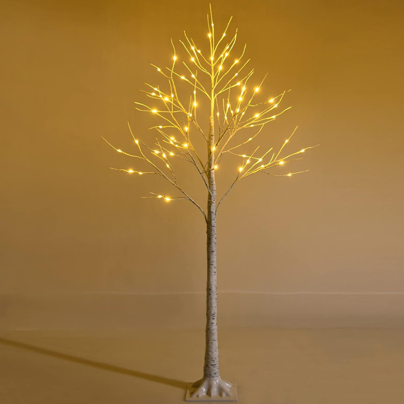 Lighted Artificial Pine Christmas Tree