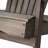 Rustic Style Foldable Chair, Gray, Made From Wood For Outdoor Comfort Gray Enjoyable Time-1034330593