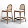 Cossette Upholstered Counter Stool with Solid Wood Frame