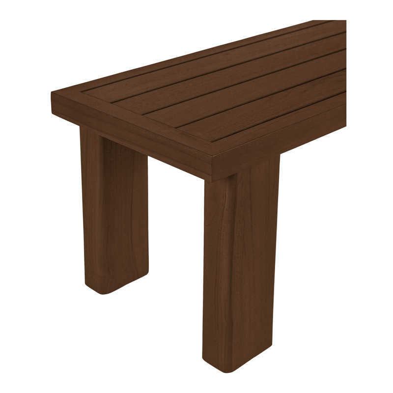 Solid Wood Teak Outdoor Bench