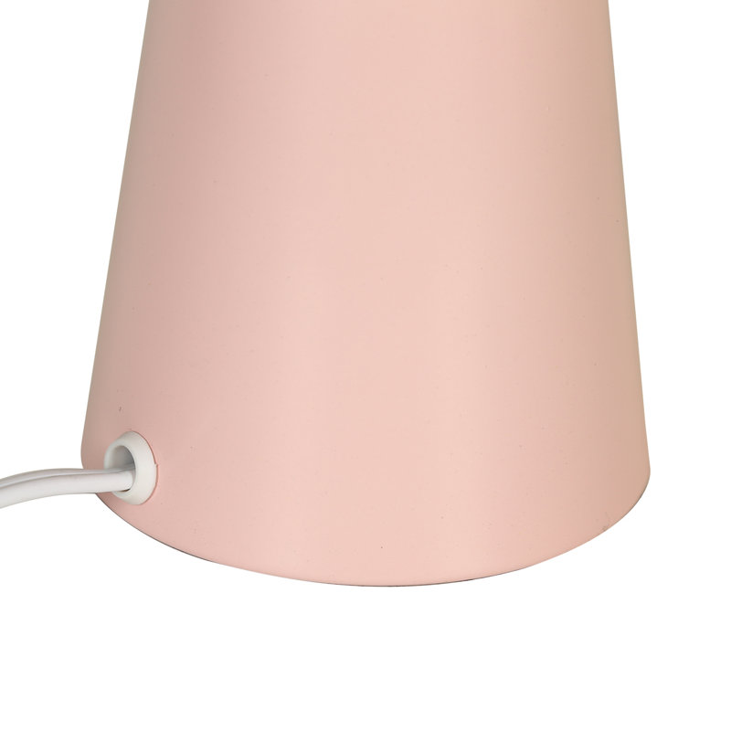 Lampe de table rose à intensité variable (1 lumière) pour table de chevet et table de chevet