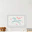 «Northwoods Flying Unicorn Hearts», reproduction encadrée-1025232881