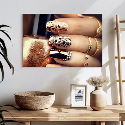 Shuttleworth Golden Holiday Nails