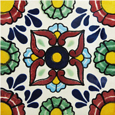 Carreau mexicain TalaMex Pergolese Talavera 36 pièces 2 po x 2 po