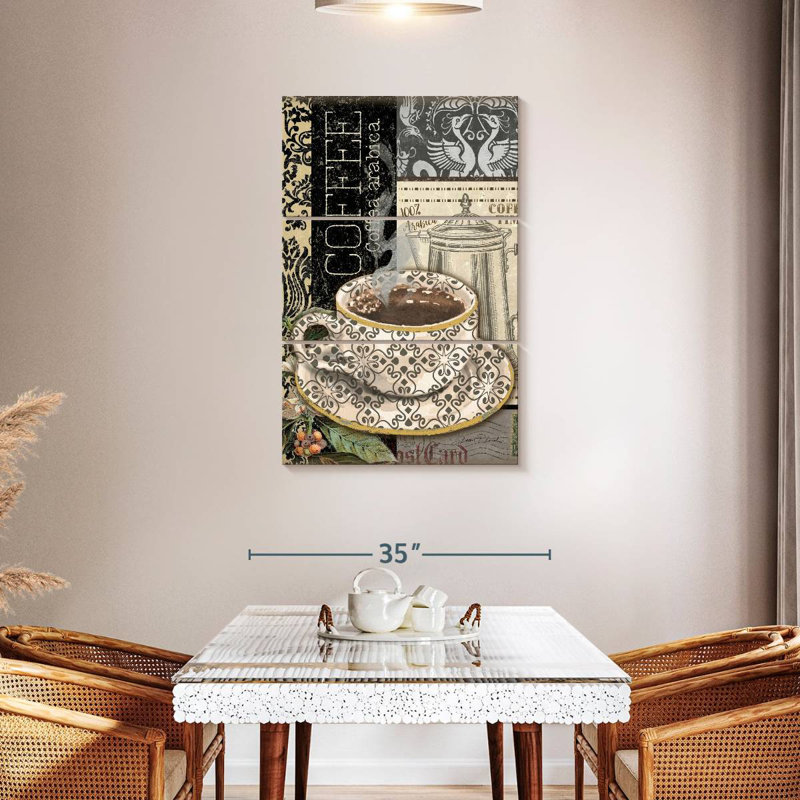 Art du café Tergel, H 45 po x l 28 po