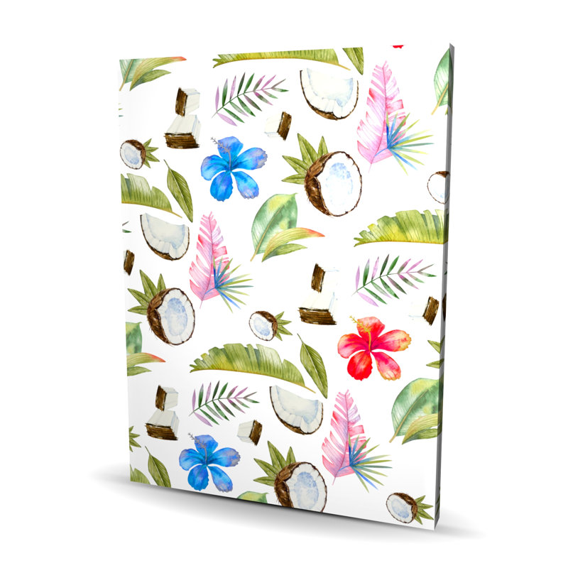 Toile verte à motif tropical de chambre à coucher | Décoration intérieure
