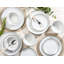 Waterside 18pc Platinum Rim Porcelain Dinner Set
