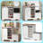 48''W Shoe Storage Cabinet Including Mini Bench And Hidden Storage Place For 15 Pairs Of Shoes