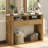 Farmhouse Entryway Table, Console Table With 2 Drawers, 2 Compartments And Bottom Shelf, Farmhouse Style Sofa Table-1882458977