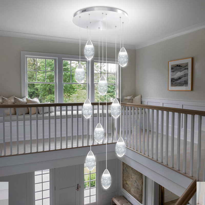 10-light Spiral Staircase Chandelier