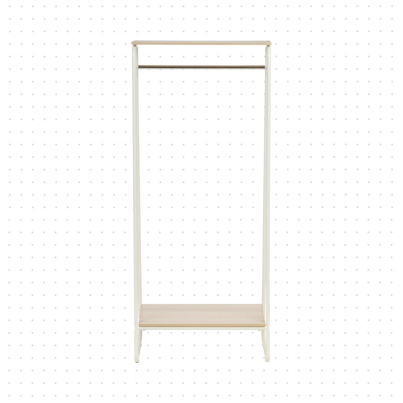 IRIS Savada 25'' Clothing Rack, Black/Brown