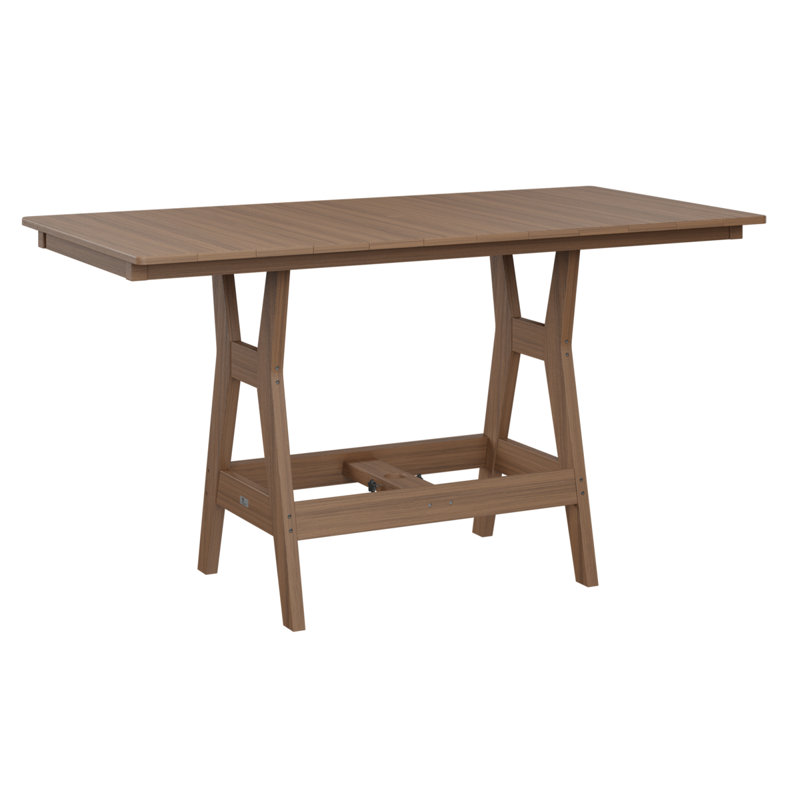 Table rectangulaire à hauteur de comptoir 66 po Berlin Gardens Harbor, Acajou antique