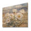 Pivoines dans le plateau balayé par le vent II - Art mural en bois pivoines - sur bois de pin naturel-634955431