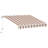 Retractable Awning Patio Awnings Sun Shade Shelter With Manual Crank Handle, 280G/M² UV & Water-Resistant Fabric And Aluminum Frame For Deck, Balcony, Yard-134490139-134490127