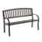 Black Iron Arch Garden Bench