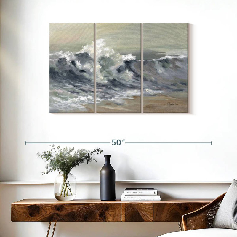 Senne Serene Splashing Wave, 24" H x 38" W