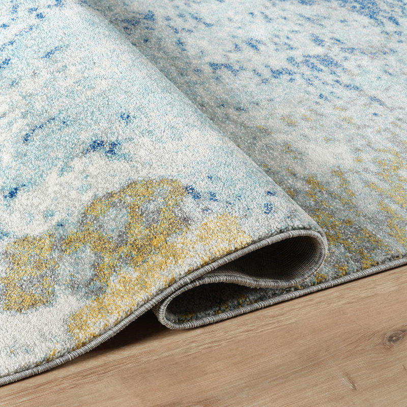 Abstract Indoor Rug, Round 6'