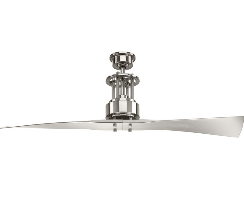 Spades 56'' Ceiling Fan, Brushed Nickel