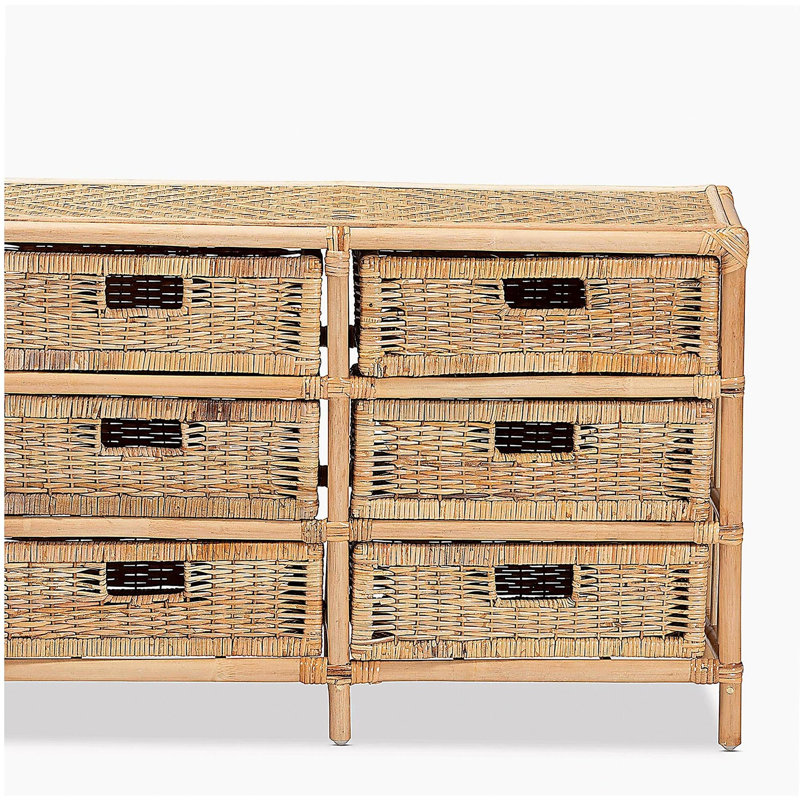 Armoire de rangement moderne à 6 tiroirs Modern Bohemian