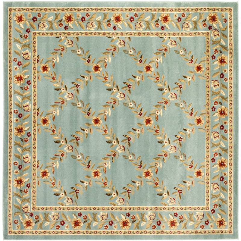 Klose Performance Floral Rug, Square 6'7"