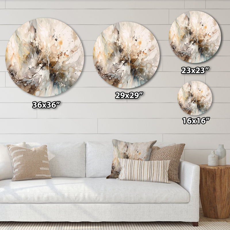 Geometric Metal Wall Art, White Grey Modern Decor - White And Grey Geometric Depths I, 16" H x 16" W x 1" D