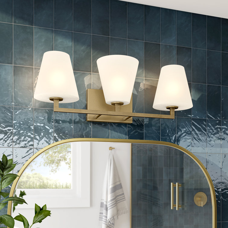 Kaizar Dimmable Brushed Gold Vanity Light