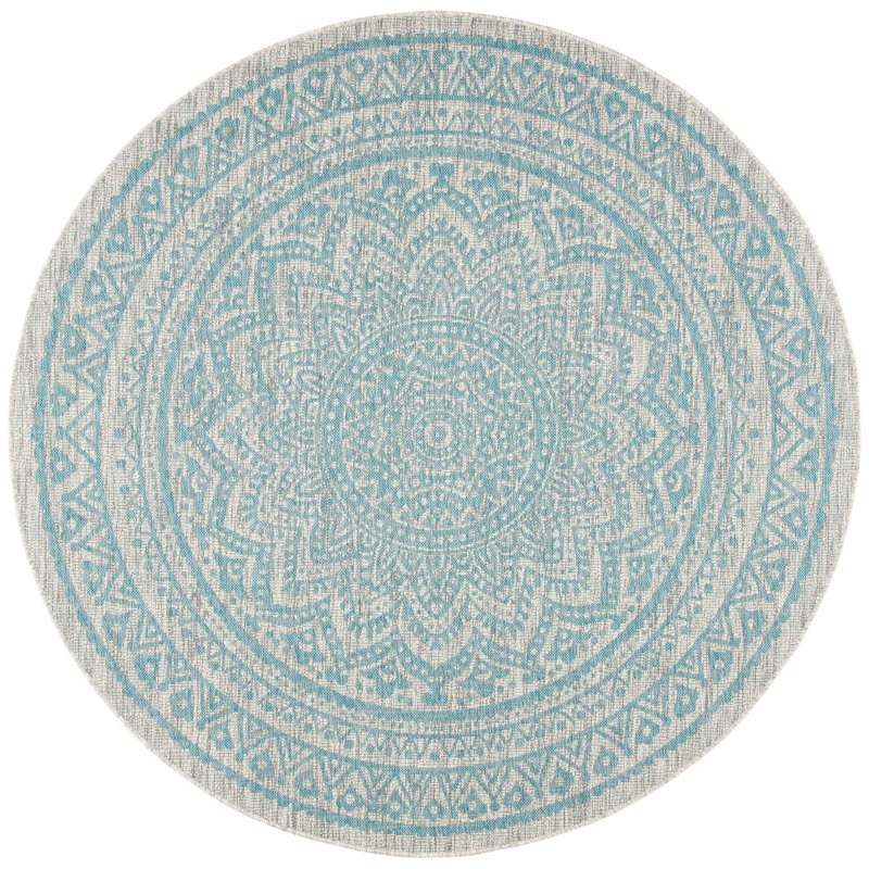 Tapis d'intérieur / extérieur Amedee Performance, Rond 6 pi 7 po