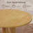 47.2-inch Round Dining Table, Kitchen Table for 4-6, Farmhouse Circle Dining Room Table, Space Saving Wood Kitchen & Dining Room Furniture, Oak