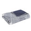 Literie en coton très grand / très grand - housse de couette et taies décoratives bleu marine géométrique, lavable à la machine, conception luxueuse, literie, fermeture à boutons-118740106-118740109