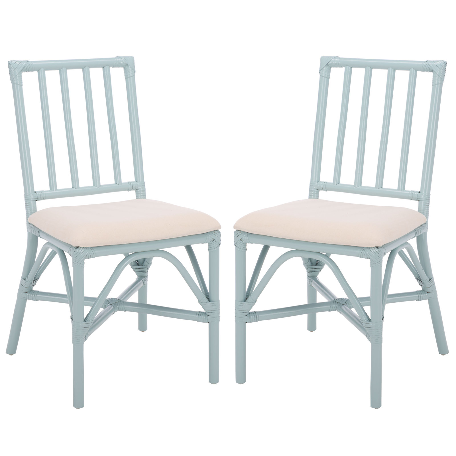 Mylinda Accent Chair with Cushion, Light Blue