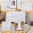Dresser For Bedroom, 5 Storage Drawers, Wide Closet Chests Organizer Tower Furniture With Top Metal Frame For Clothes, Kids Room, Living Room, Hallway, Entryway-1157719807