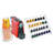 Four-Tier Shelf Counter Step Display, 12" wide