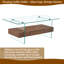 Table basse moderne avec pieds en verre avec rangement double et tiroir-103936114