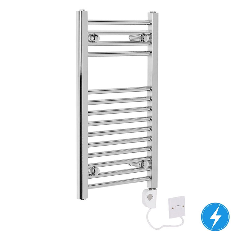 Grimmer Straight Towel Rail Heated Towel Rails, Chrome