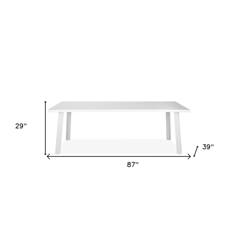 Rectangular Outdoor Dining Table , 87 " W 39 " D