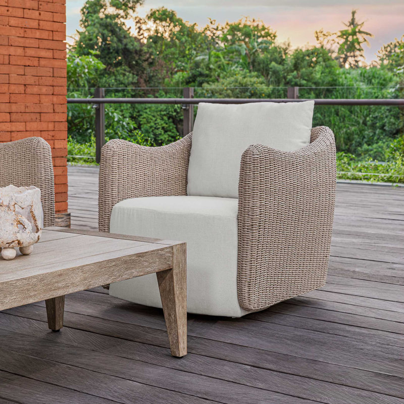 Uttermost Santorini Outdoor Swivel Lounge Chair