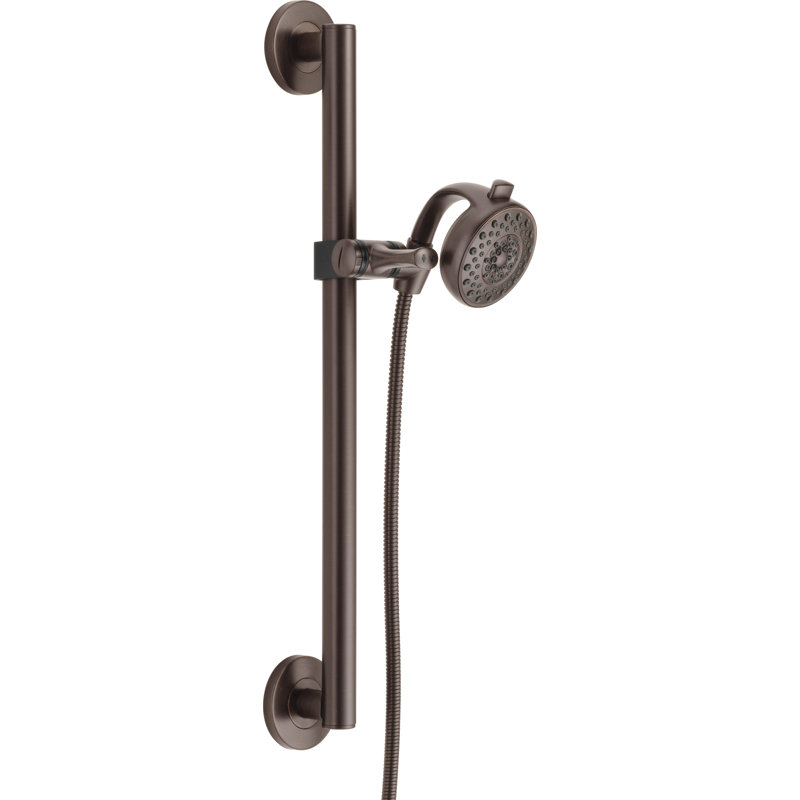 Universal Showering Components Multi Function Slide Bar Shower Head, Venetian Bronze