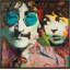 John & Paul by Colio - Floater Frame Painting on Canvas