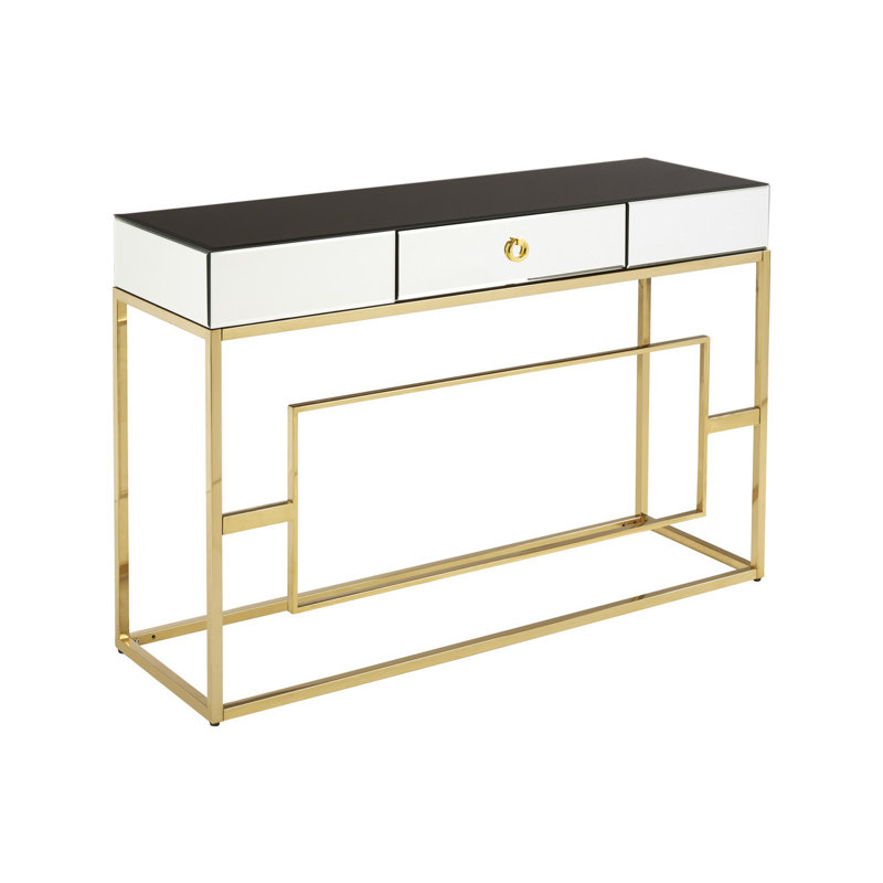 Marbleton 120cm Glass Top Console Table