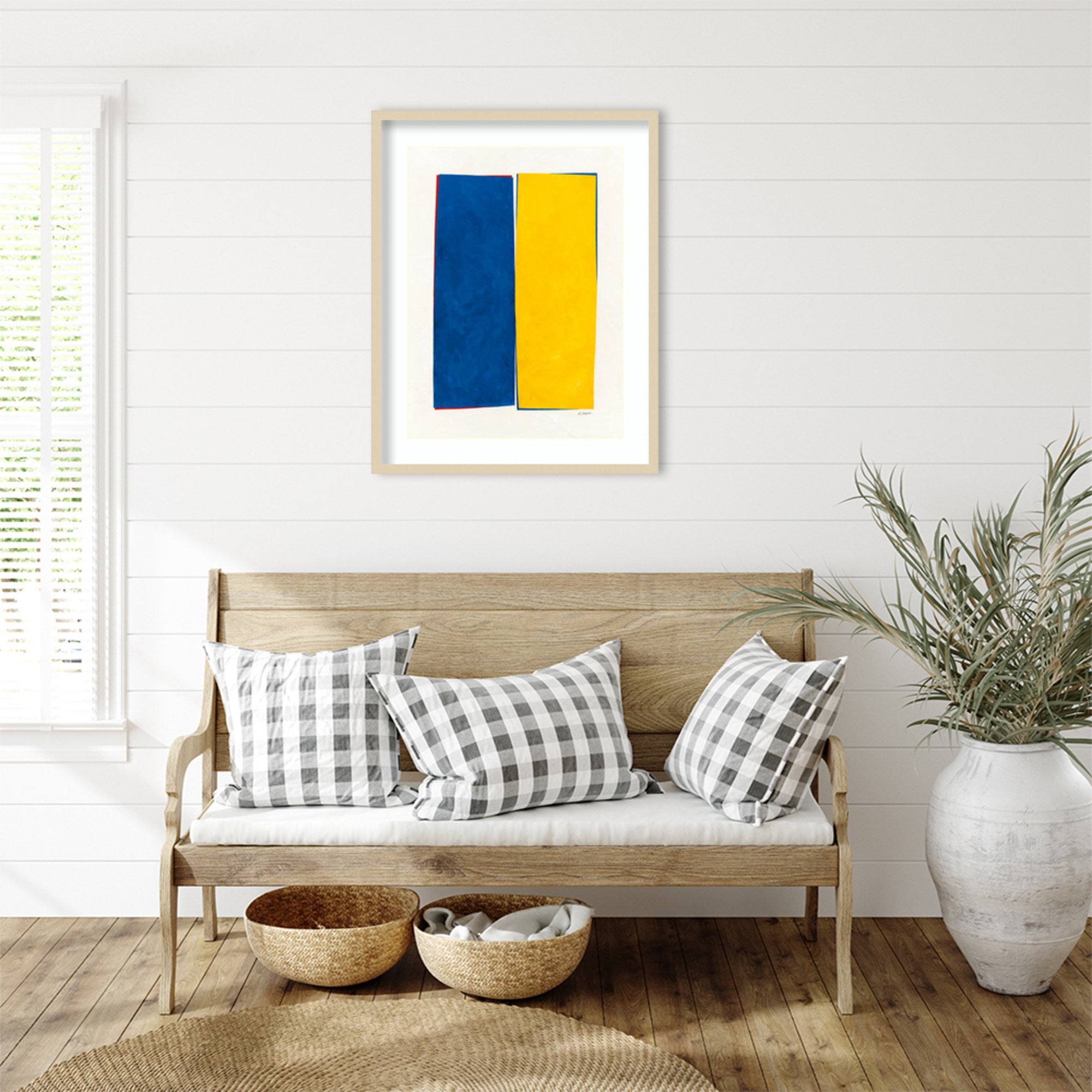 Monolithic I Wood Framed Wall Art Print, 33" H x 26" W, Brown Framed