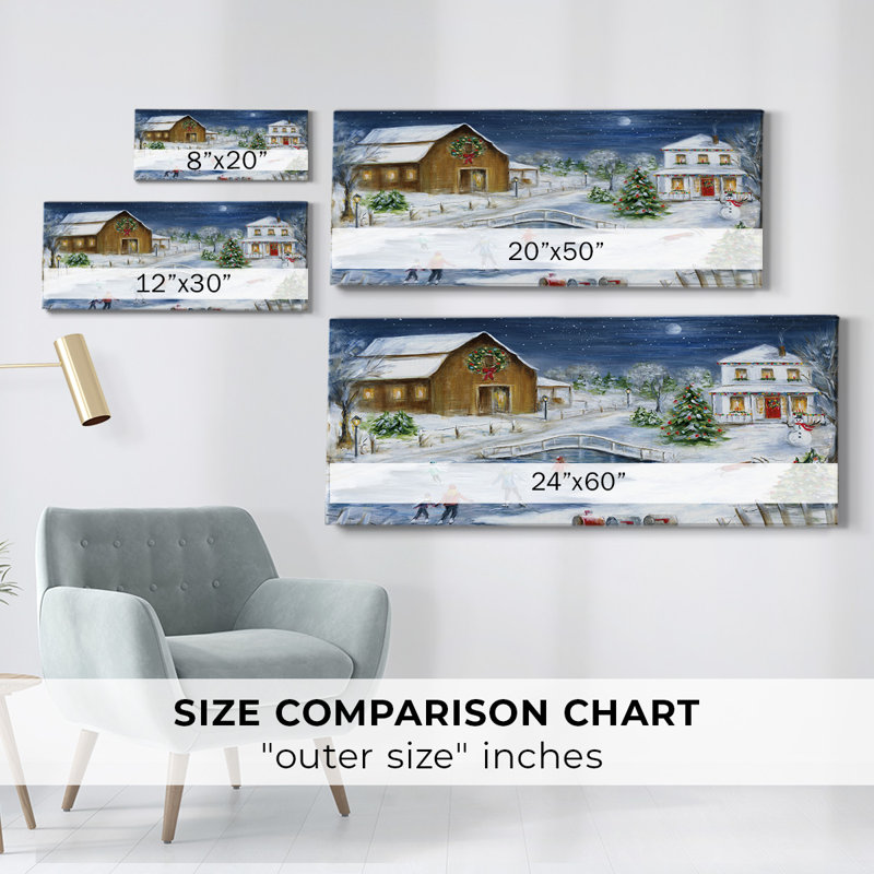 Winter Wonderland sur toile, H 8 po x l 20 po x P 1,5 po