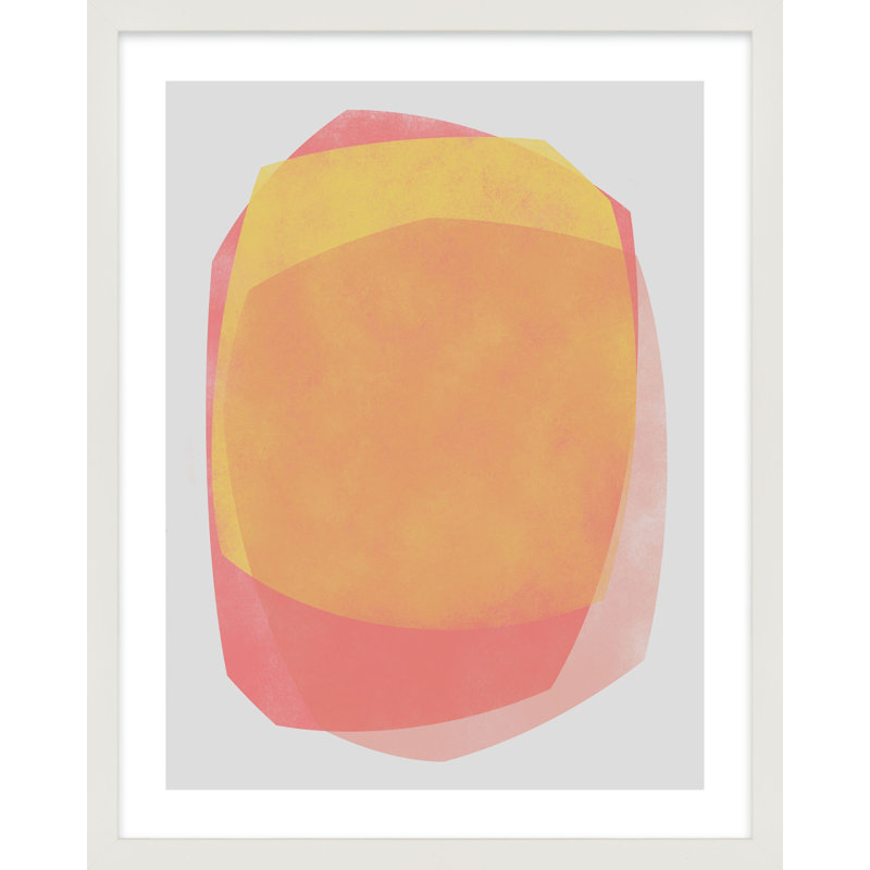 «Didi 2» par Jacques Pilon - peinture encadrée, Blanc, H 20 po x l 16 po