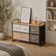 Armoire rustique avec rangement de grande capacité, tour de commode autoportante pour couloir et salon