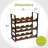 12 Bottle Rustic 3 Tier Stackable Wine Rack Freestanding Organizer