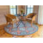 Vintage Glory Hand Hooked Wool Rug in Blue/Faded Red/Cream-73065272