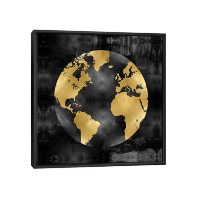 " The Globe Gold On Black " by Russell Brennan