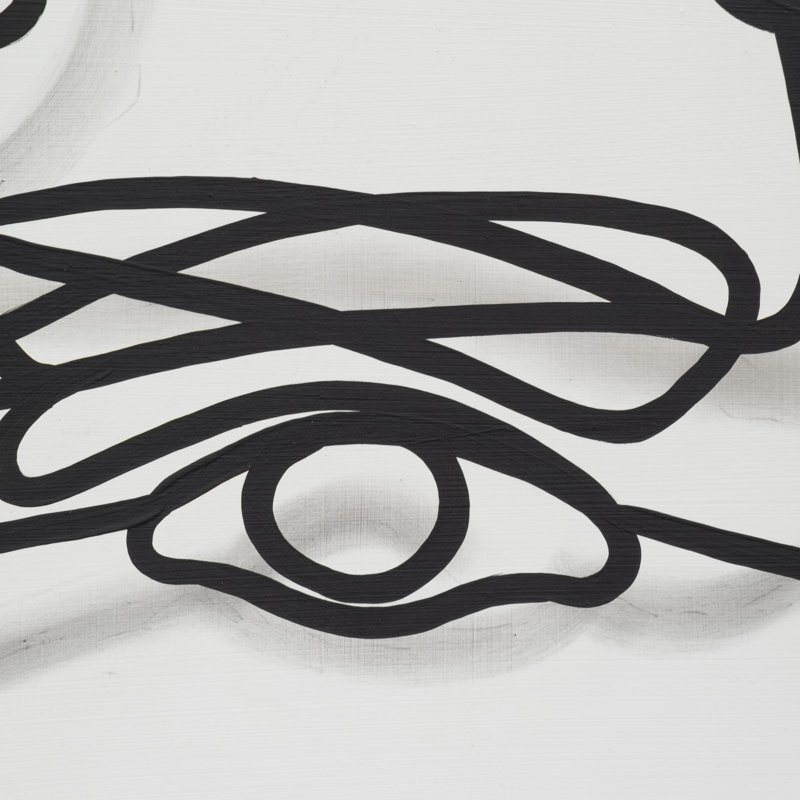 Modern Abstract One Line Acrylic Artwork