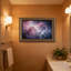 Galaxie nébuleuse Galaxy PrintOrnate - cadre doré décoratif-230973477