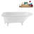 62" Streamline Clawfoot Tub,Tray,Drain, Clawfeet-101628987-102218224